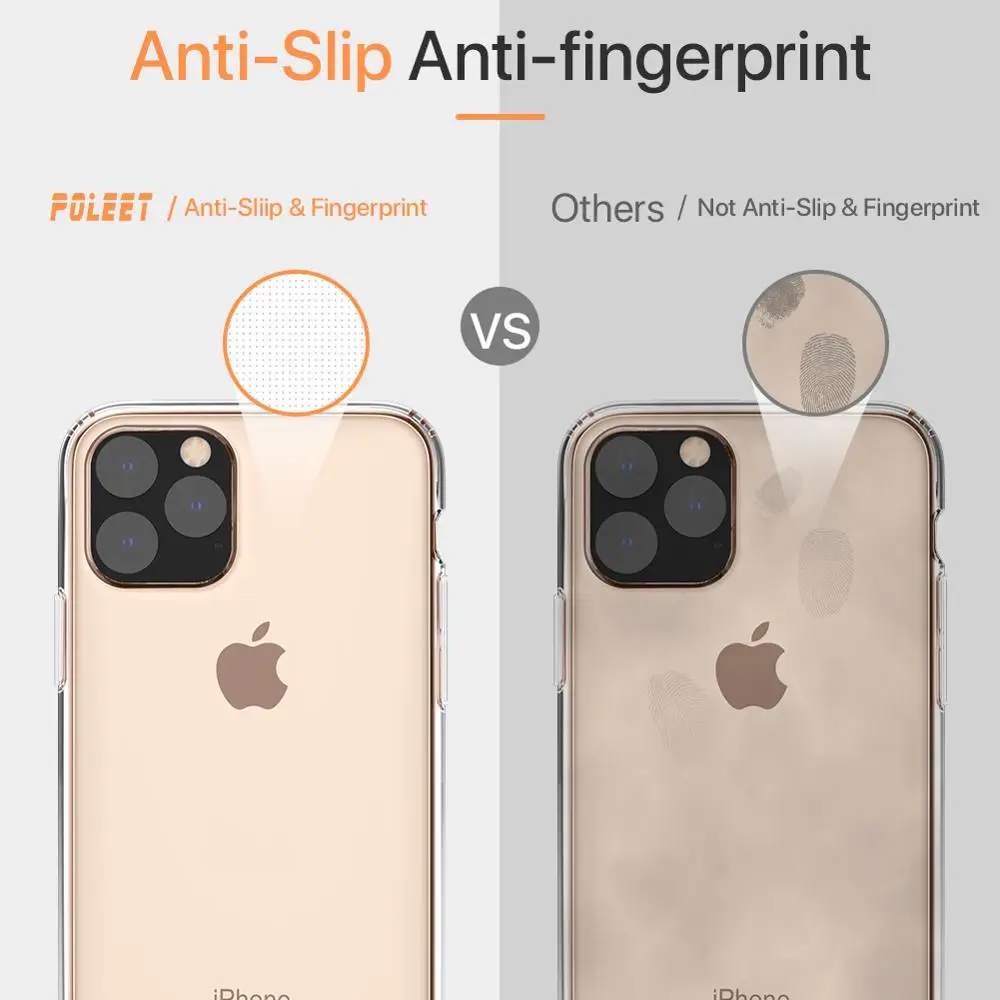 100 шт. защитный чехол для всего тела, совместимый с iPhone 11 Противоскользящий ТПУ ультра толстый прозрачный чехол для iPhone 6,5''