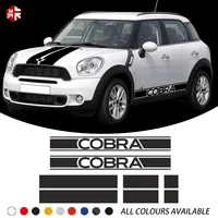 car hood bonnet roof rear trunk engine cover side stripe sticker body decal for mini cooper s countryman r60 jcw one accessories