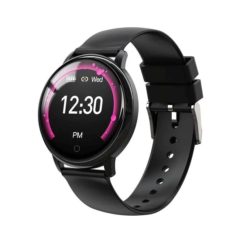 black rubber Новинка SENBONO Smartwatch водонепроницаемый монитор кровяного давления сердечного ритма фитнес-трекер для мужчин и женщин Смарт-часы для IOS Android - Цвет: black rubber
