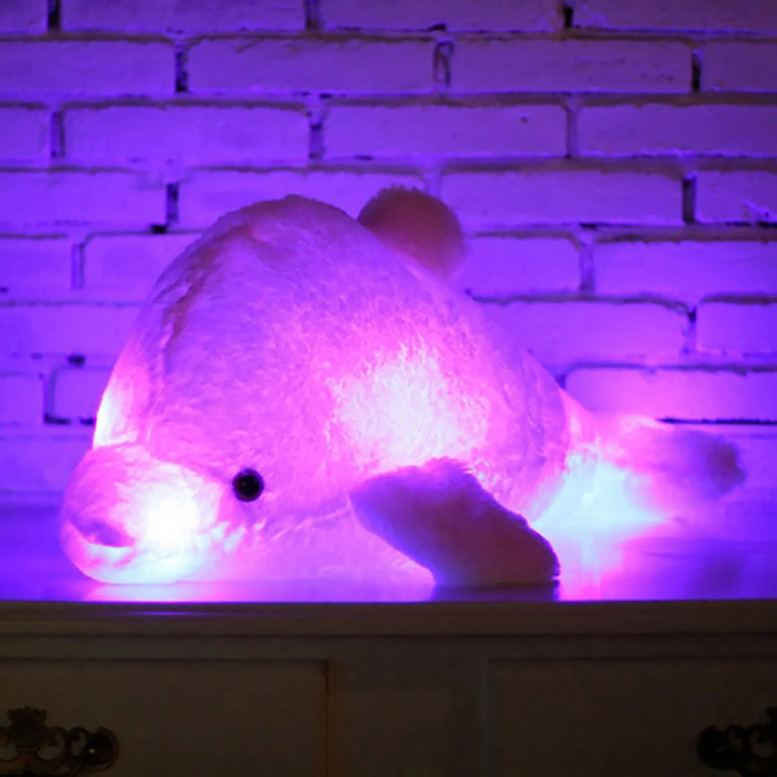 

Dolphin Stuffed Animals Cute Glow Dolphins Plush Toy Colorful Nightlight Pillow Cushion Led Light Toys Gift For Kids Children