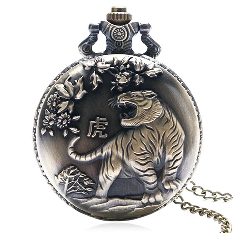 

2 Pcs Classical Large Gold Face Roman Pocket Watch Stylish Roman Scale Pocket Watch Bronze Pocket Watch