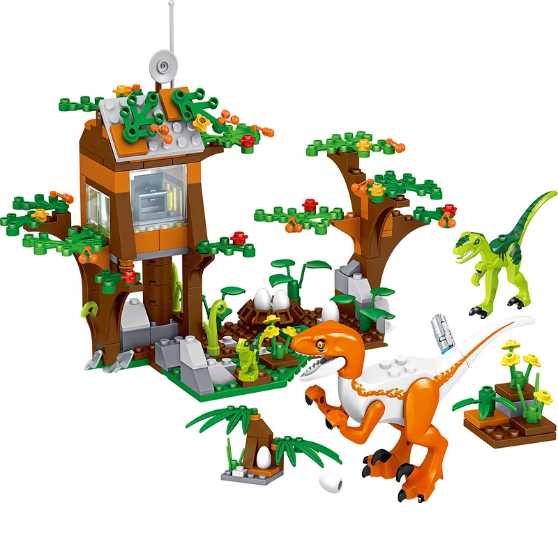 Набор строительных блоков ископаемые динозавры индоминус Т-Рекс Динозавр Парк