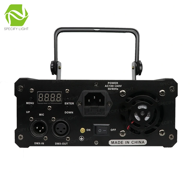 DMX 512 2D + 3D многоцветный 1 Вт RGB лазерный светильник DJ сценический алюминиевый