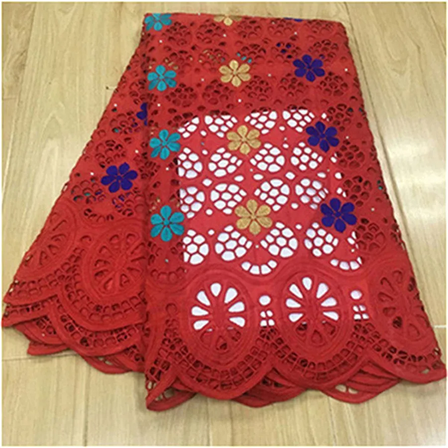 Розовая африканская сухая кружевная ткань высокого качества для женщин