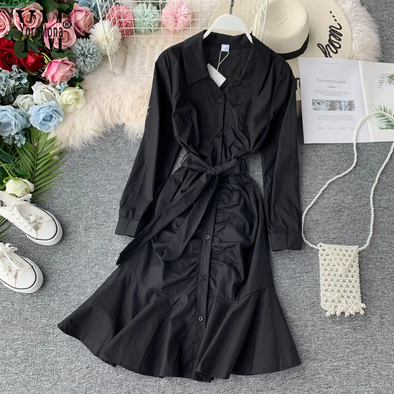 Jornmona хорошее качество удобные женские черные рубашки платье 2019 Новые вечерние с