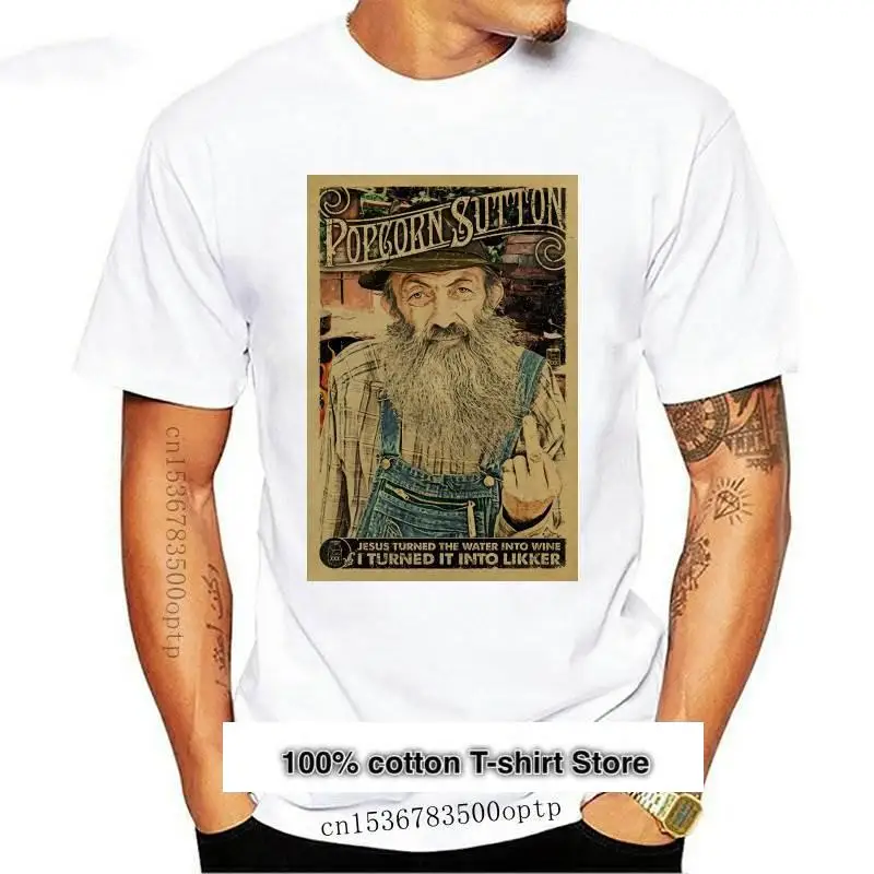 

Camiseta с попкорном desgastado Moonshine, Hillbilly, попкорн, nueva