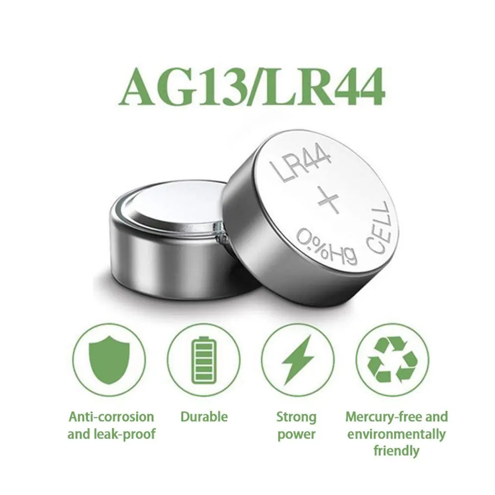 50 Pcs AG13  L1154  LR44 button Battery 1.55V Button Coin Cell Batteries for watches toys For Small Remote Controls images - 6