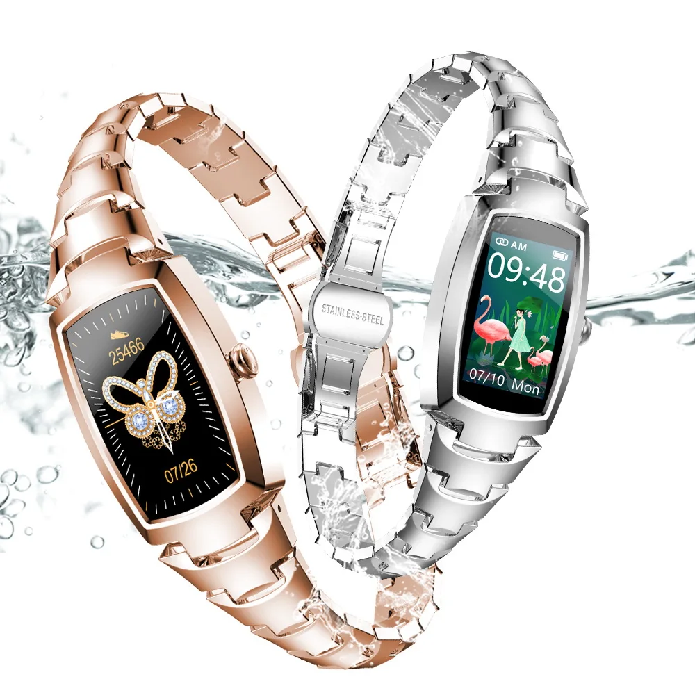 

2021 Smart Watch Women H8 Pro Bracelet Heart Rate Monitor Blood Pressure Watches IP67 Waterproof Smartwatch Lady VS KW10 NY12 H2