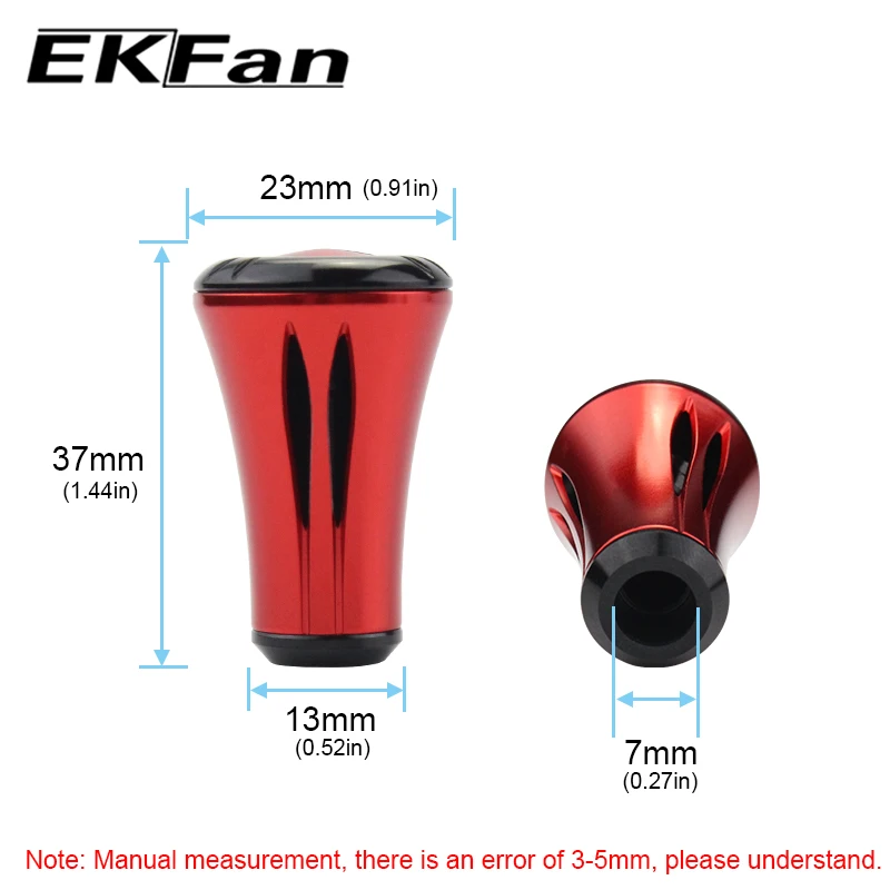 EKFan 2 Stück/Set Angelrollen-Griffknöpfe für D/S Angelgriff-Zubehör Reparaturteile – Detail 6