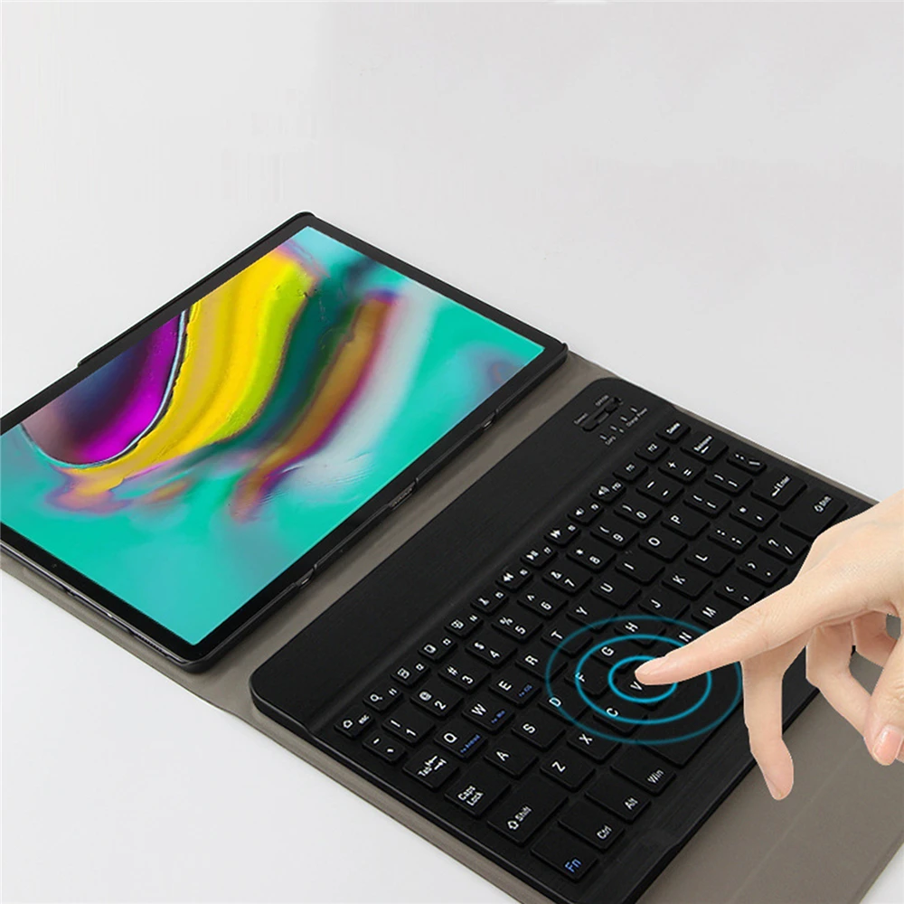 Беспроводная Bluetooth клавиатура и кожаный чехол для клавиатуры Чехол-подставка