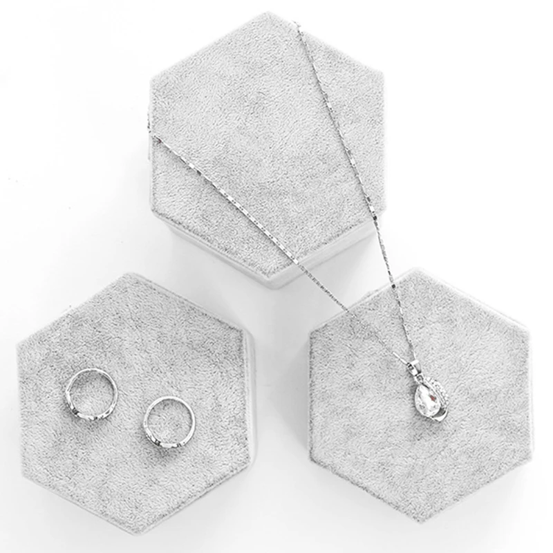 

2 Pcs Earrings Necklace Display Rack Jewelry Storage Box Store Display Rack-Large & Medium