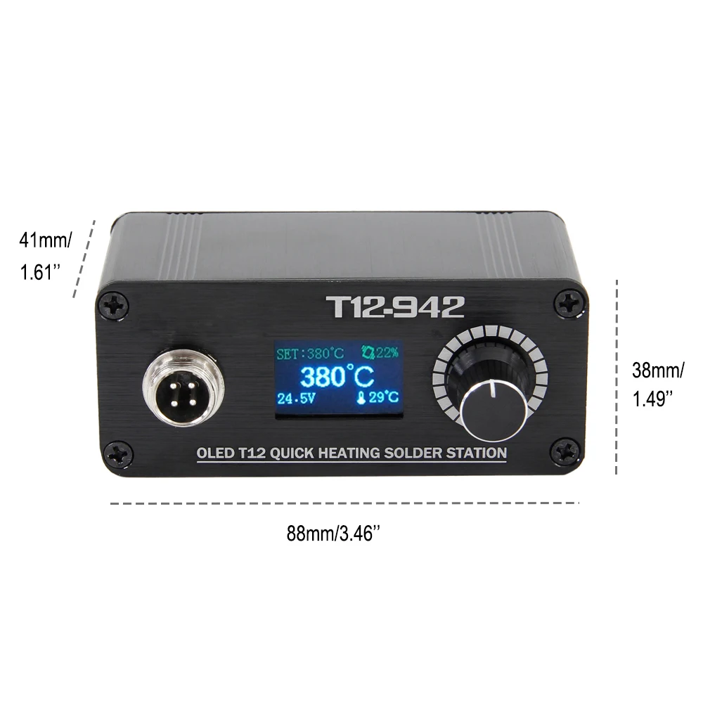 Мини T12 OLED паяльная станция Электроника сварочный Утюг новый дизайн портативные