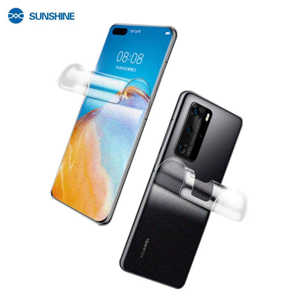

SUNSHINE 50 шт. SS-057E матовая гидравлическая пленка для мобильных телефонов, Передняя пленка для телефона, режущая машина для авто-пленки