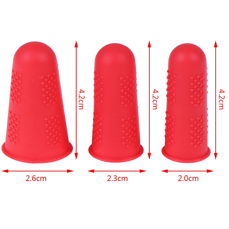 3pcs Silicone Finger Protector Sleeve Cover Anti-cut Heat Resistant Sleeves Great Cooking Kitchen Tools | Дом и сад