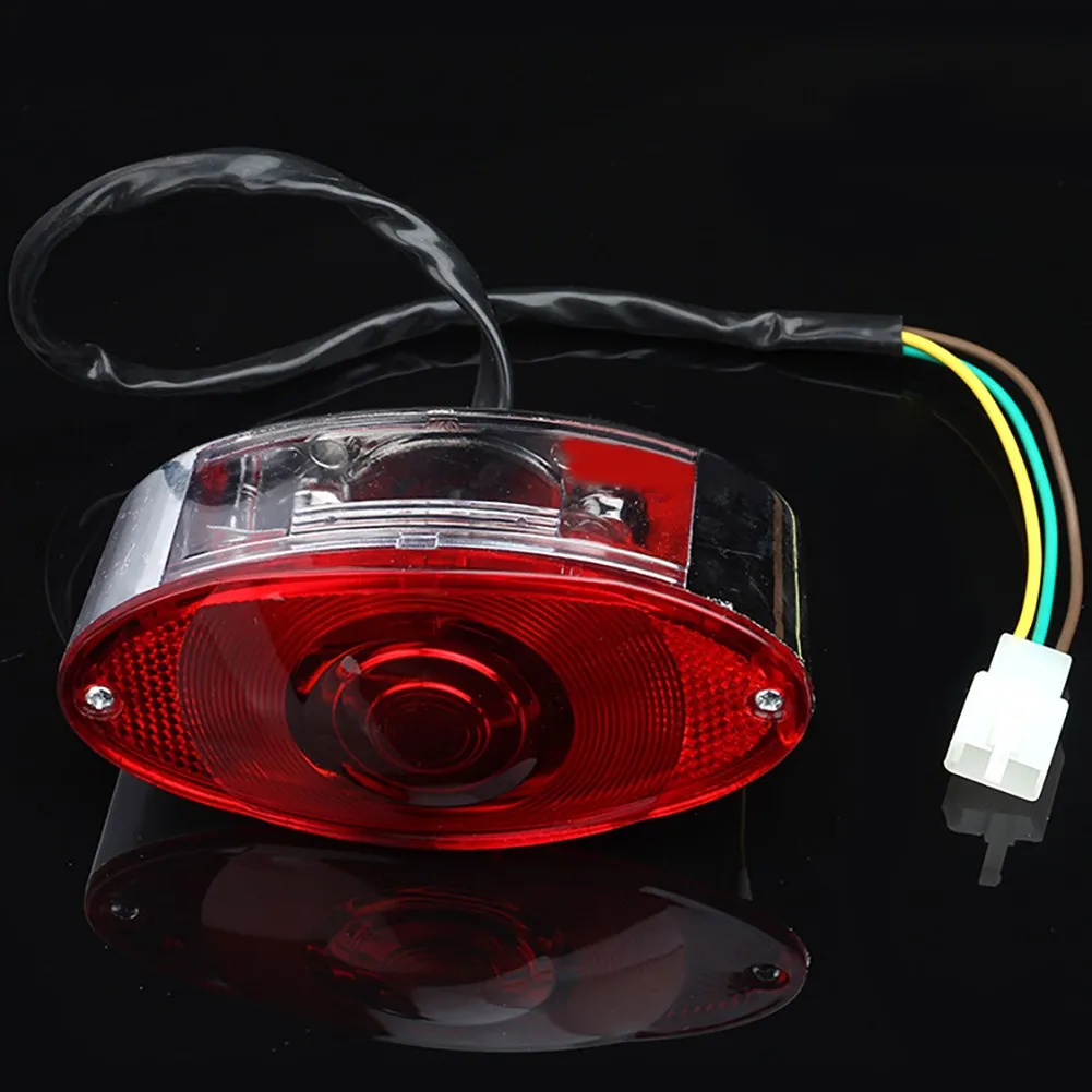

5W/21W Motorcycle Tail Light Accessories Brake License Plate Red Running
