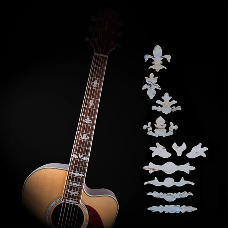 Имитация Abalone Акустическая Электрогитара Лада инкрустация наклейки гриф