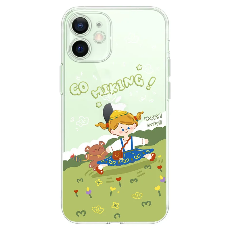 

Iphone Case Suitable for Apple 12Promax Case Cartoon Bear Girl Iphone11Promax Case Frosted Soft Shell Xxrse 87Plus 6 6Sp Case