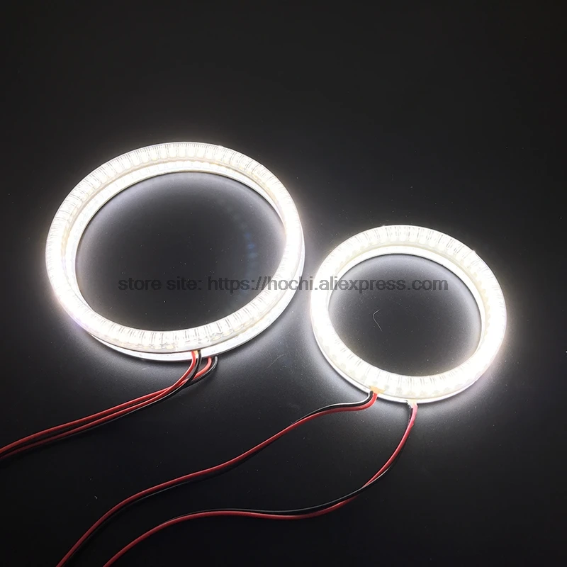 HochiTech ультра яркий SMD белый светодиодный ангельские глазки 2000LM 12V halo ring kit дневной
