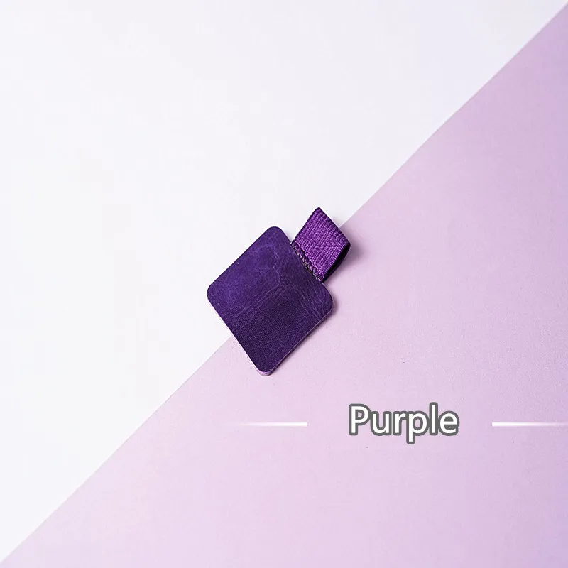 Self-adhesive Leather Pen Clip Pencil Elastic Loop for Notebooks Journals Clipboards Holder Office Desk Accessories |