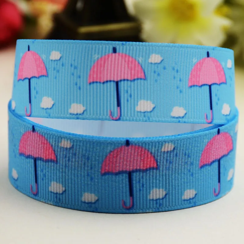 

7/8 "(22 мм) зонтик мультфильм печатных корсажная лента вечерние украшения 10 ярдов X-02784