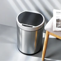 smart sensor trash can automatic waterproof trash bin electronic bathroom intelligent garbage cubo basura home waste bins dg50ws