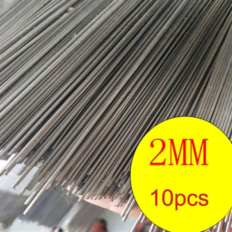10 шт. диаметр вала для морского использования 2 мм Длина оси из нержавеющей стали