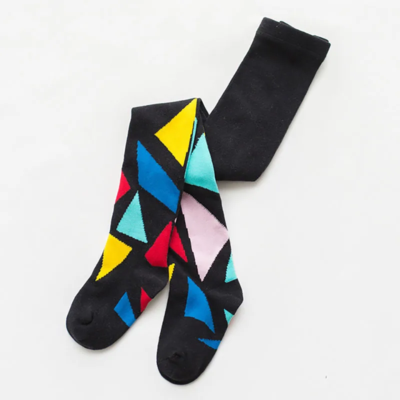 SLKMSWMDJ/Детские леггинсы осенне-зимние детские колготки с геометрическим рисунком