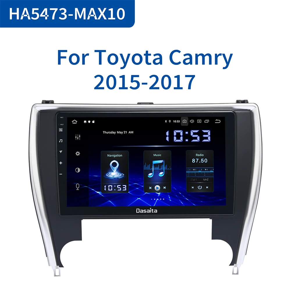 Автомагнитола Dasaita 10 2 дюйма 1 Din Android 0 для Toyota Camry US версия 2015 2016 Bluetooth USB 64 Гб