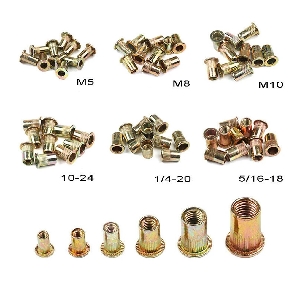 

BT-605 RIVET NUT TOOL Hand Blind Riveter Hand Riveter Rivet Gun Metric Mandrels W/wrench M5 M6 M8 SAE 60pcs Rivet Nuts