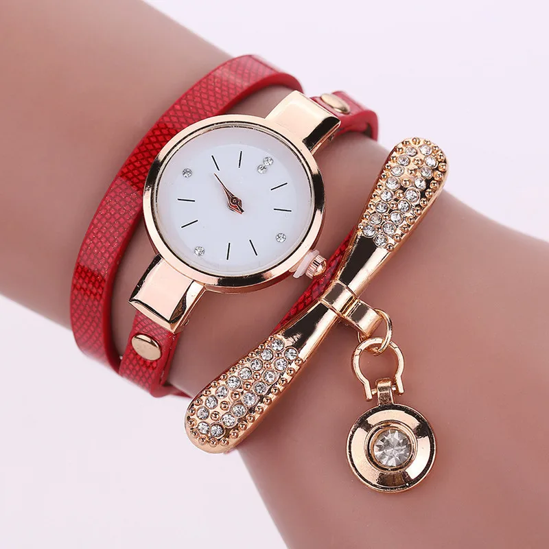 Fashion Casual Women Watches Bracelet Watch Women Relogio Leather Rhinestone Analog Quartz Wrist Watch Clock Female Montre