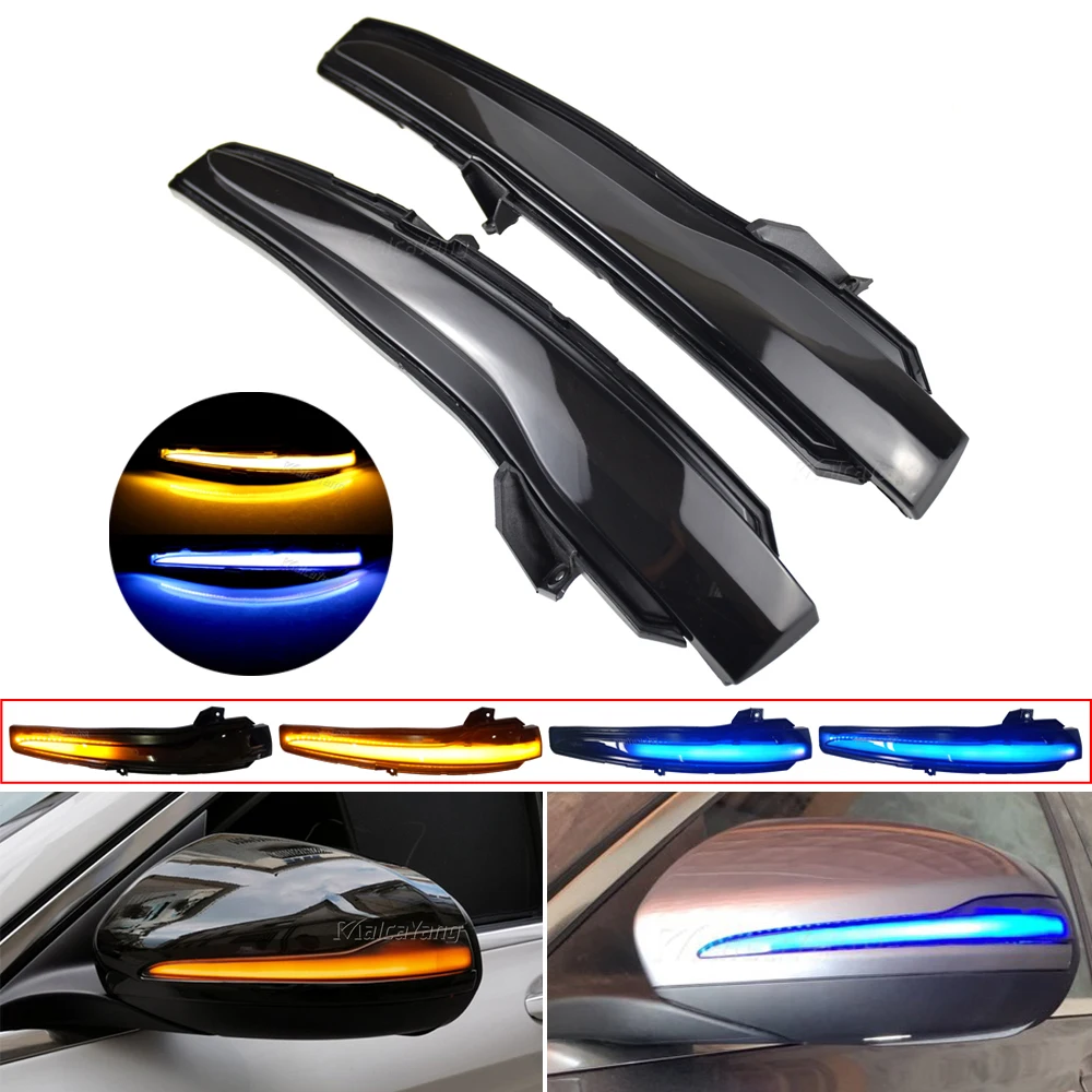 

Dynamic Turn Signal Blinker Sequential Side Mirror Indicator Light For Mercedes Benz C E S GLC W205 X253 W213 W222 V-Class W447