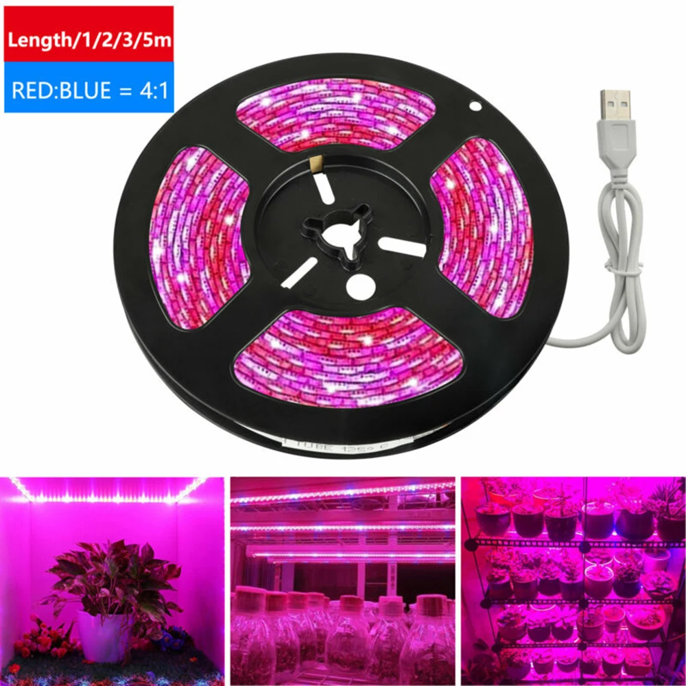 

USB Grow Strip Lights SMD 5050 LED Lamp Energy saving Plant Garden Tools