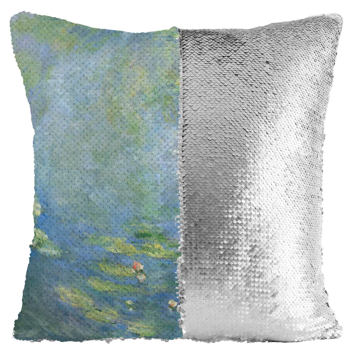 Водяные лилии 1906 от Клода Мона Русалка блесток чехол для подушки флип наволочка