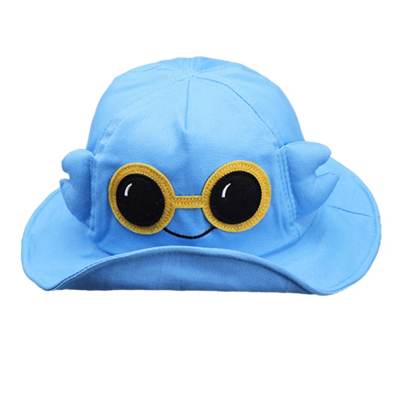 Панама для мальчиков и девочек детская пляжная с мультяшным рисунком летняя