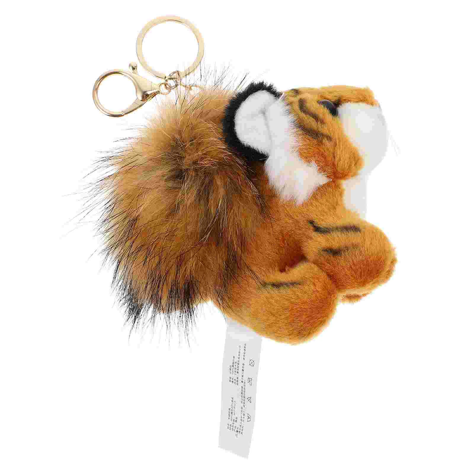 

1pc Lovely Animal Hanging Decor Exquisite Tiger Doll Pendant Keychain Pendant