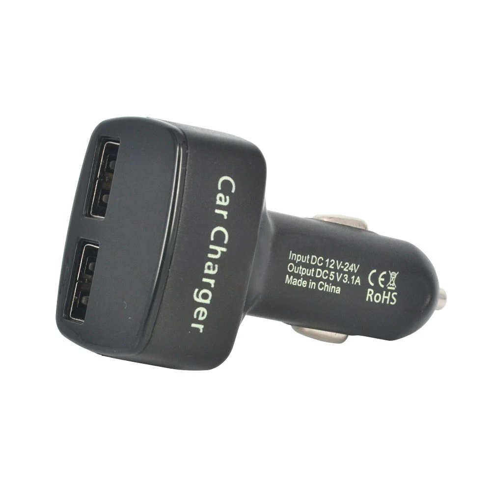 Универсальное автомобильное зарядное устройство 4 в 1 с двумя usb портами 5 В 3 а