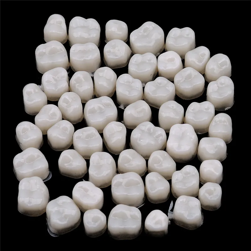 

1Set Dental Crowns Resin Porcelain Materials Temporary Teeth Crown Realistic Oral Care Teeth Whitening Anterior Molar Crown