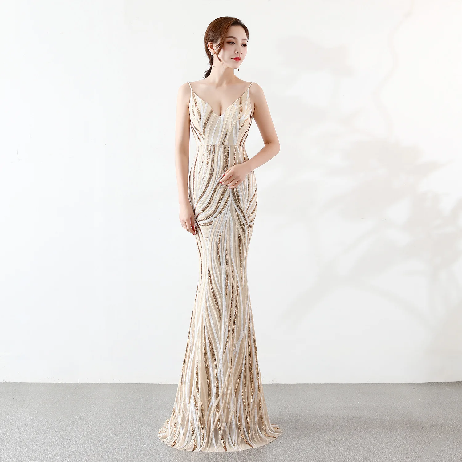 

Modest 2019 Mermaid Evening Dresses Beaded Long Evening Gowns Abiye Robe De Soiree Party Dress