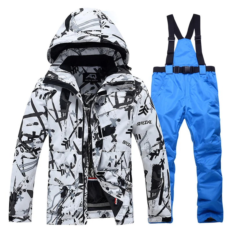 Лыжный костюм для женщин и мужчин зимние уличные спортивные теплые