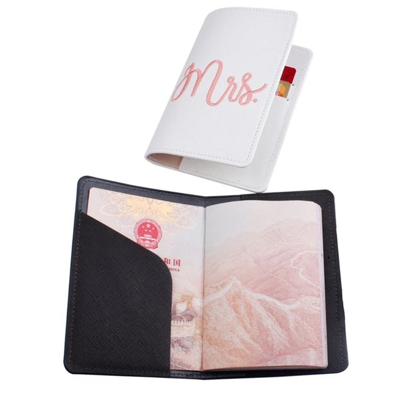 Mr Mrs Винни бокал вина Пух медовый месяц искусственная кожа паспорт Чехол