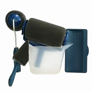 Краски набор инструментов кистей Архитектура стены потолок Краски ing Краски бегун роликовая щетка ручка инструмент стекались эджер для дома и сада ролик