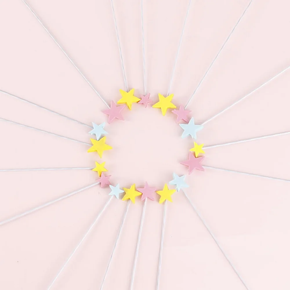 

Happy Birthday Cake Topper Star Heart Bling Sparkle Decoration Sign Happy Birthday Cake Topper Girl`s Birthday Dessert 10pcs