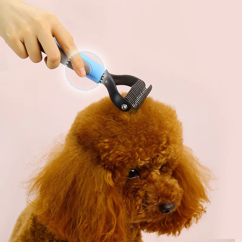 Pet меховой колтунорез для ухода за собакой стрижка грабли собака кошка расческа для удаления волос уход за щеткой инструмент
