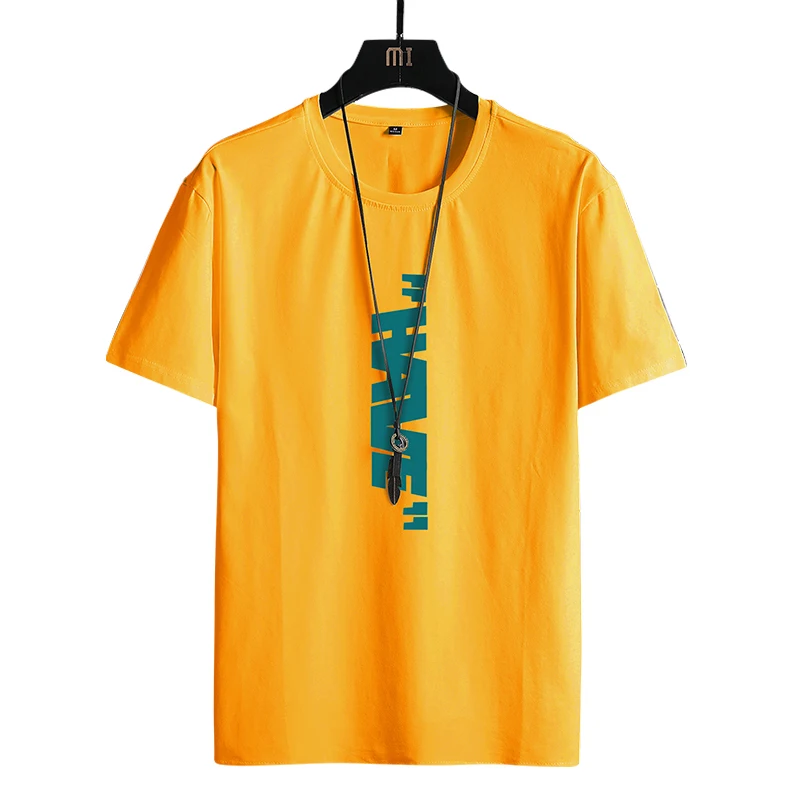 Футболка мужская облегающая с круглым вырезом Повседневная Базовая рубашка