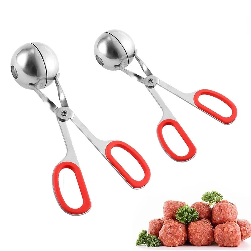

Kitchen Convenient Meatball Maker Stainless Steel Stuffed Meatball Clip DIY Fish Meat Rice Ball Maker Meatball Mold Tools