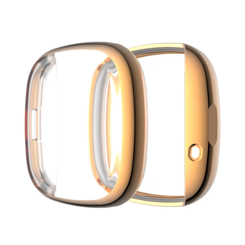 

Protective Tpu Case for fitbit- Versa 3/Sense Watch Screen Protector Anti Shock
