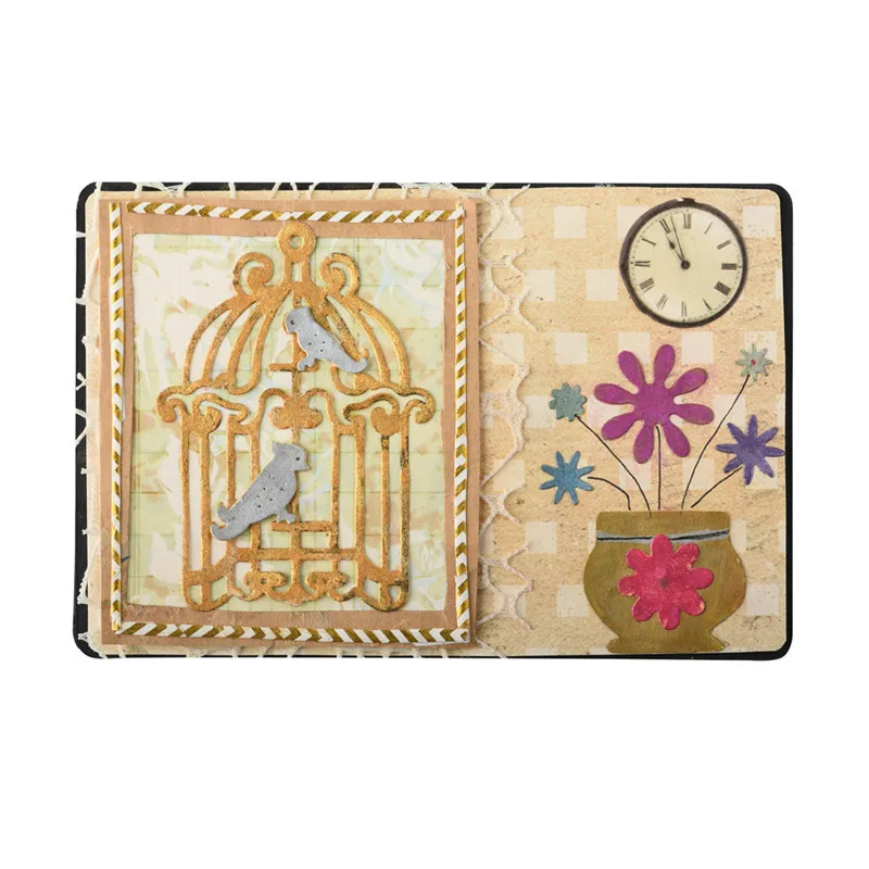 DiyArts птица и клетка для птиц металлические режущие штампы рукоделия скрапбукинга