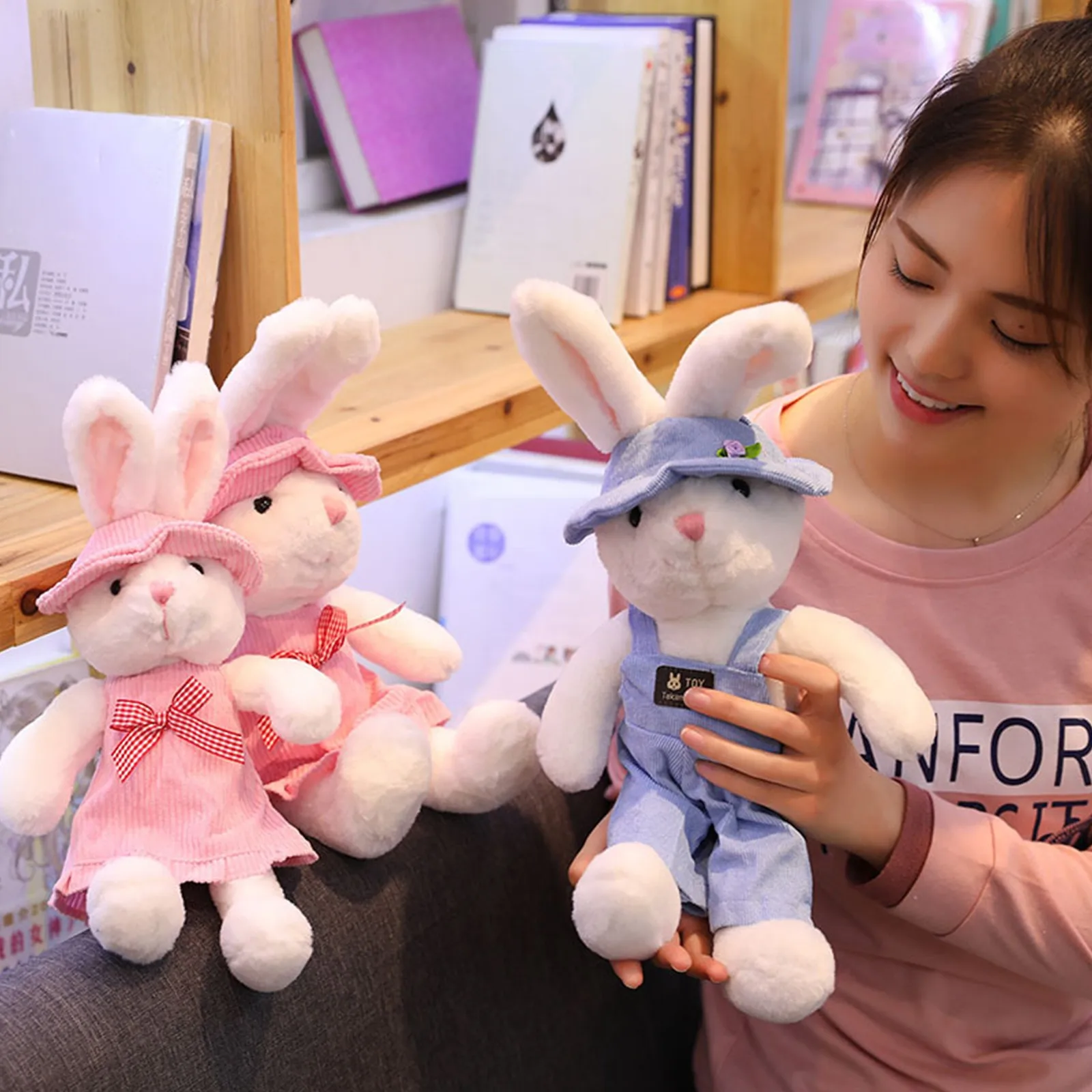 

Kawaii Plush Stuffed Rabbit Toy Easter Scarf Cute Cute Bunny For Kids Holiday Gifts For Kids Adults Birthday Gift Home Decoratio