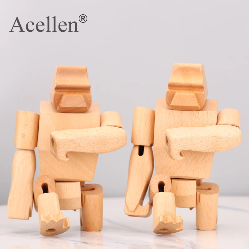 Деревянная фигурка обезьянки орангутан детская комната спальня гостиная