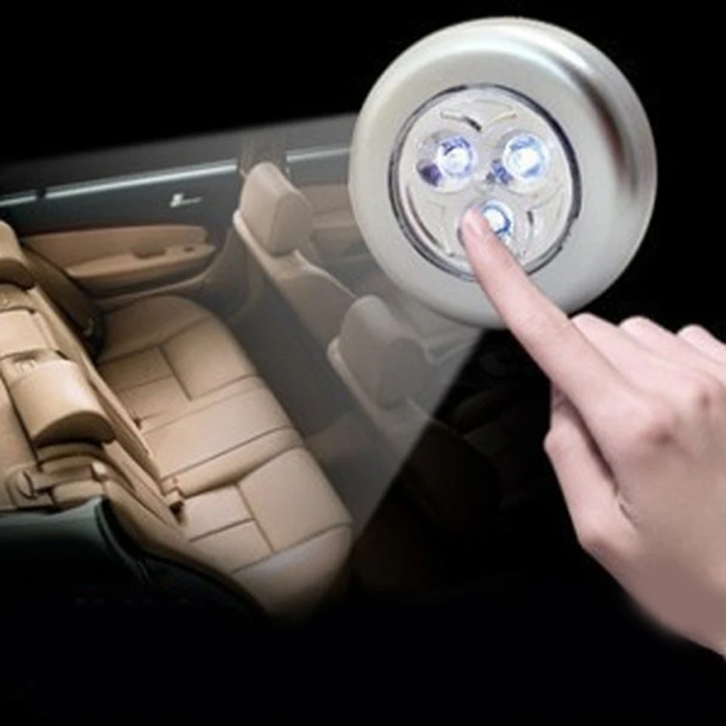 3 светодиодный Батарея приведенный в действие Беспроводной Ночной светильник